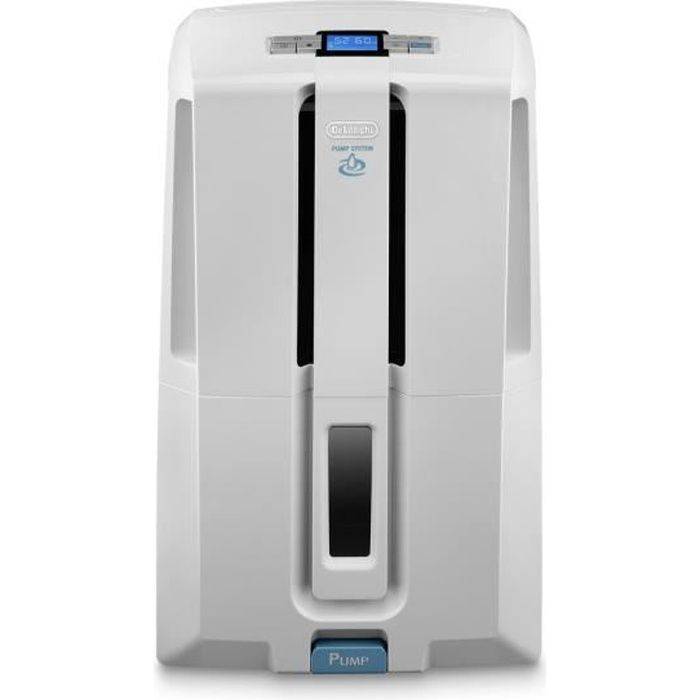 DELONGHI DD230P Luchtontvochtiger - 30 L/24u - R290 Gas - 7 L Tank - Wit 30L/24h-0