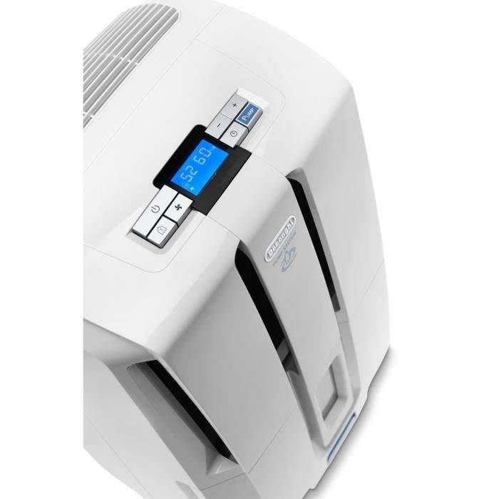 DELONGHI DD230P Luchtontvochtiger - 30 L/24u - R290 Gas - 7 L Tank - Wit 30L/24h-2