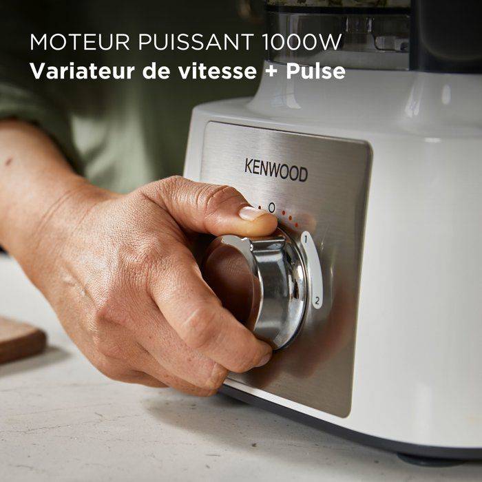 KENWOOD MultiPro Express FDP65.450WH Keukenmachine - 1000W - 3 L - 2 snelheden - 1.5 L blender - Wit-3
