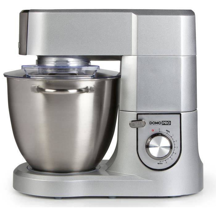DOMO Professionele Keukenmachine - 1500W - 6.7 L Kom - Variabele Snelheid + Puls - DO9079KR - Grijs-3