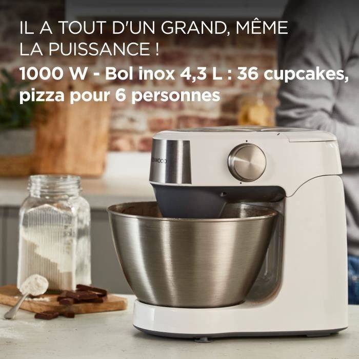 KENWOOD Prospero KHC291A.H0WH Multifunctionele Stand Mixer - 1000W - 4,3 L RVS Kom-2