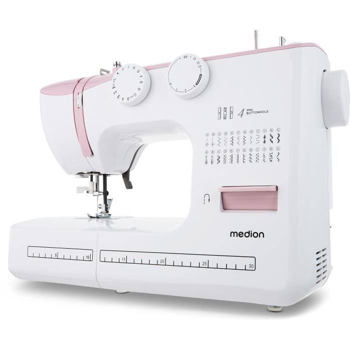 MEDION SM 60 Naaimachine - 24 Steken - 700 t/min - LED - Roze-0