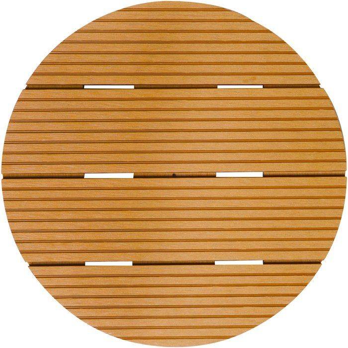 NATURE Standaard voor Plantenpot met Wielen - WPC - H7,5 x Ø30 cm - Hout H7.5-1