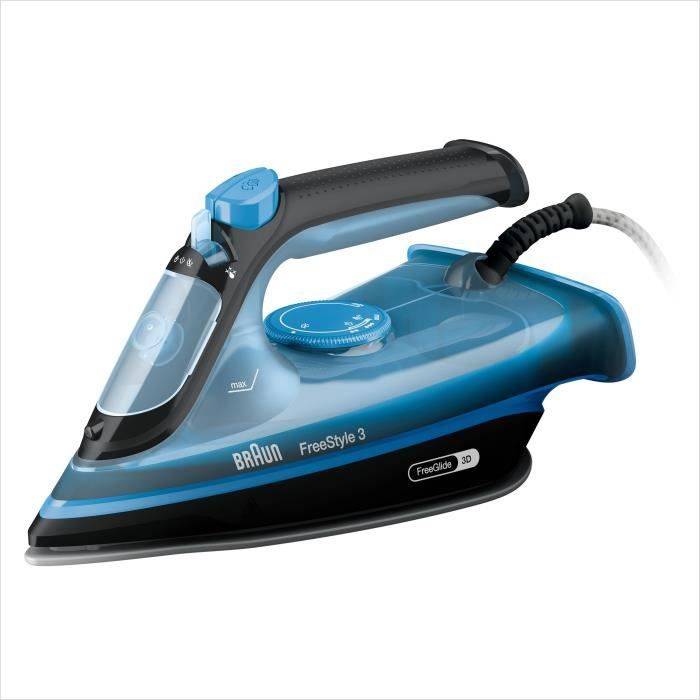 BRAUN FI3194BK Freestyle 3 Stoomstrijkijzer - 2400W - 270 ml-0