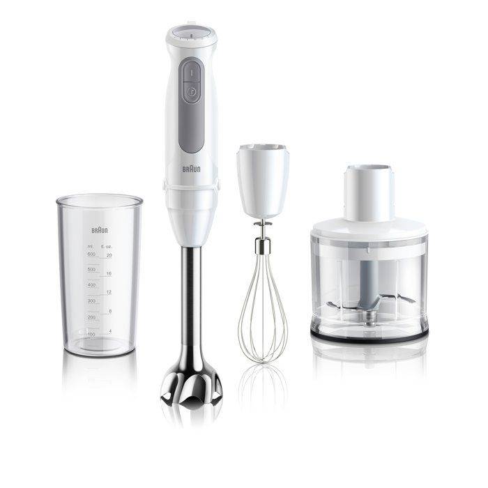 BRAUN MultiQuick 5 Hand Blender - 1000 W - 21 Snelheden - 600 ml Bekertje - Mini Hakker - Garde - Wit-0