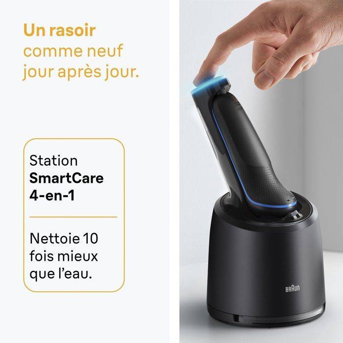 BRAUN Series 5 Elektrisch Scheerapparaat - Zwart en Blauw - 50 minuten accuduur - 5 minuten snelladen 50-Minute 5-Minute-3