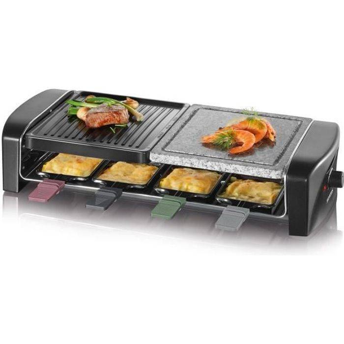 SEVERIN Raclette Grill - RG9645 - Voor 8 Personen - Combinatie Kookplaten - 1400 W-0