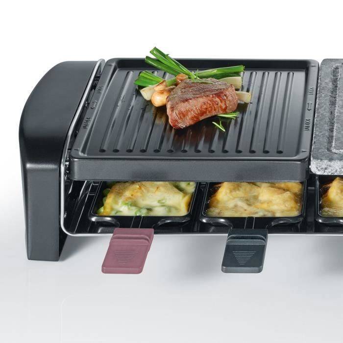 SEVERIN Raclette Grill - RG9645 - Voor 8 Personen - Combinatie Kookplaten - 1400 W-1