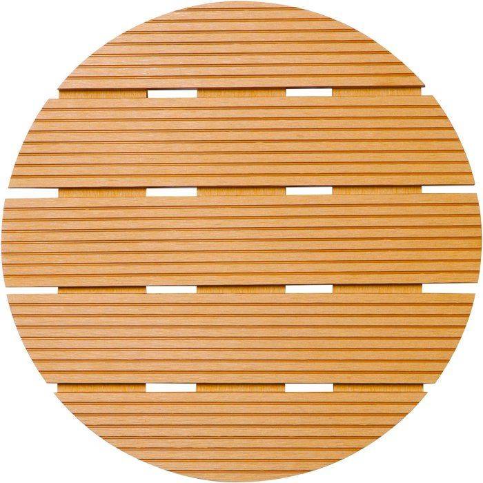 NATURE Standaard voor Plantenpot met Wielen - WPC - H8,6 x Ø38 cm - Hout H8.6-1