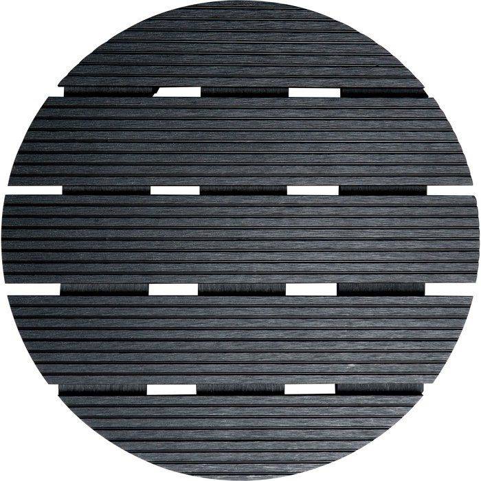 NATURE Standaard voor Plantenpot met Wielen - WPC - H8,6 x Ø38 cm - Antraciet H8.6-2