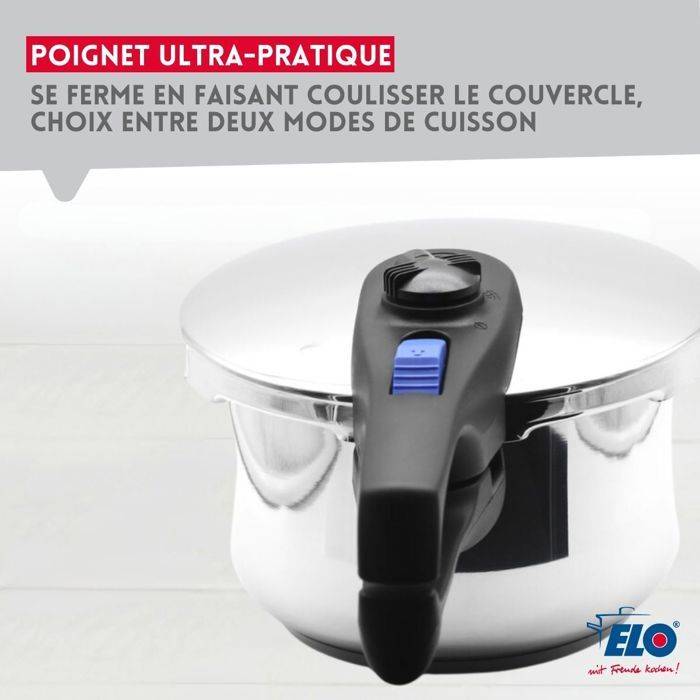 FACKELMANN Elo Praktika Snelkookpan 18 cm 2,7 L Compatibel met Inductie-3