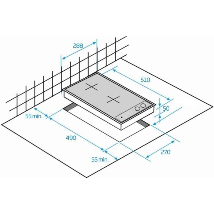 BEKO Inductiekookplaat - 2 Branders - 30 cm - HDMI32400DT-3