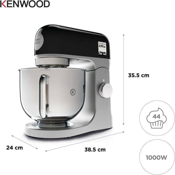 KENWOOD kMix KMX750BK Standmixer - 5 L kom - 6 snelheden - 3 accessoires - Zwart 5-liter-4