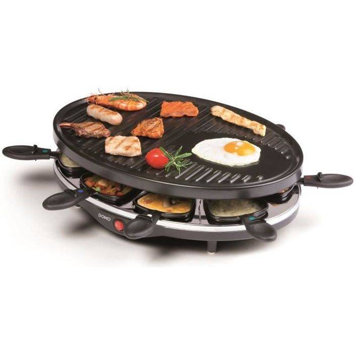 DOMO Raclette Grill - DO9038G - Voor 8 Personen - Antiaanbaklaag-0