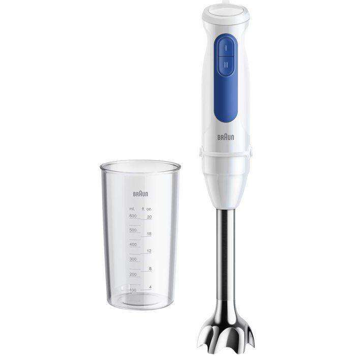 BRAUN Staafmixer - MultiQuick MQ30001M - 900 W - 2 Snelheden - Wit/Blauw-0