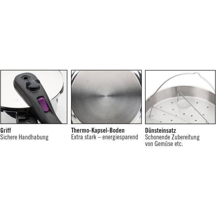 GSW Snelkookpan - Rapid - 22 cm - 6 L - Inductie - RVS-2