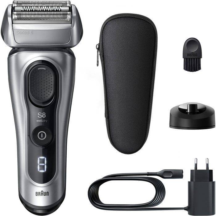 BRAUN Elektrisch Scheerapparaat - Series 8 - Zwart - 60 min Batterijduur - 5 min Snelladen 60-minute 5-minute-0