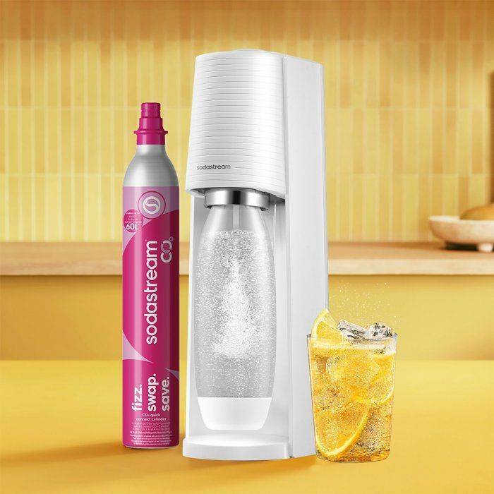 SODASTREAM Soda Maker - TERRA Wit - 2 Vaatwasmachinebestendige Flessen - 1 x 60 L Gas Navulling-1