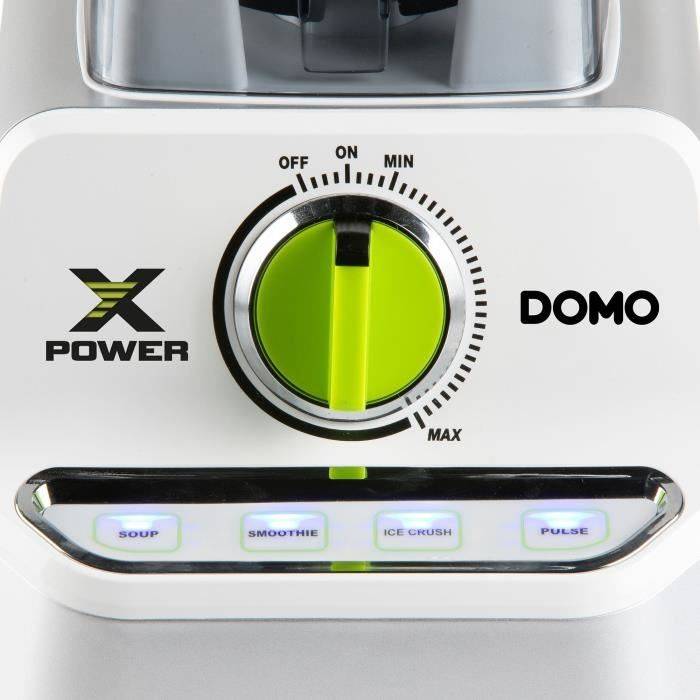 DOMO XPOWER Blender - DO747BL - 1500 W - 2 L - Grijs-3