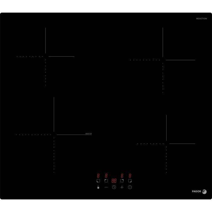 FAGOR Inductiekookplaat - FTI468 - 4 Branders - 59 cm - Zwart Glas-0