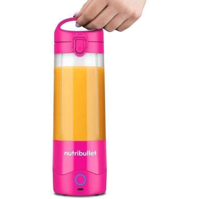 NutriBullet Draagbare Blender - 70W - 0,475 L - Roze - 1 Fles Inclusief NBP003BP-1