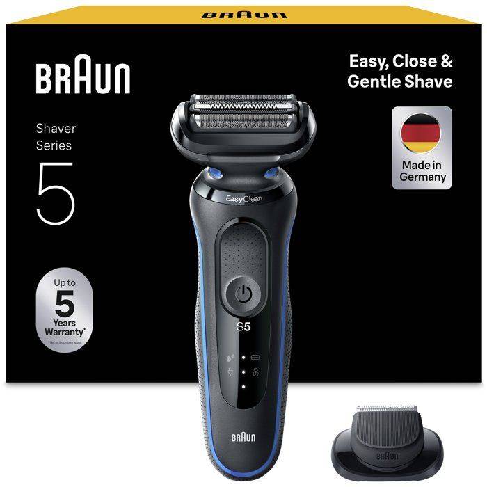 BRAUN Elektrisch Scheerapparaat - Series 6 - Zwart - 60 min Batterijduur - 2D Hoofd 60-minute 5-minute-1
