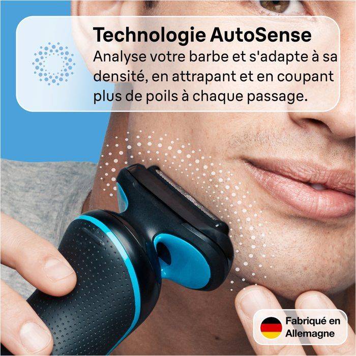 BRAUN Elektrisch Scheerapparaat - Series 6 - Zwart - 60 min Batterijduur - 2D Hoofd 60-minute 5-minute-4