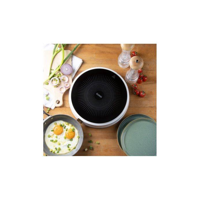 DOMO Inductiekookplaat - 1 Branders - 28,4 x 29 x 7,1 cm - Wit-2