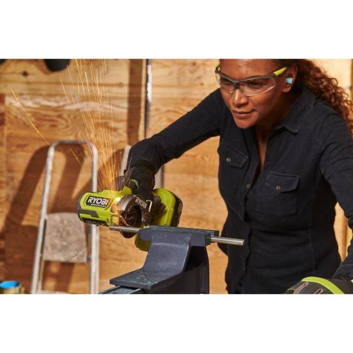 RYOBI Compacte Haakse Slijper - Borstelloos - 18V - 76 mm Diameter - 20.000 RPM - 16 mm Snijcapaciteit-4