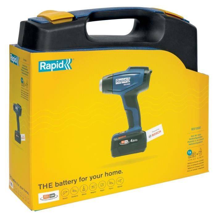 RAPID Hittepistool 18V RX1000 - Tot 550°C - Inclusief Koffer-2