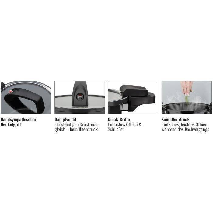 GSW Laagdrukpan 24 cm 4 L Inductie Compatibel Zwart-3