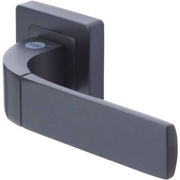 YALE YPP7-B-PC 7 mm Vierkante Deurgreep Zwart - YALE Bologna Model - Sleuf