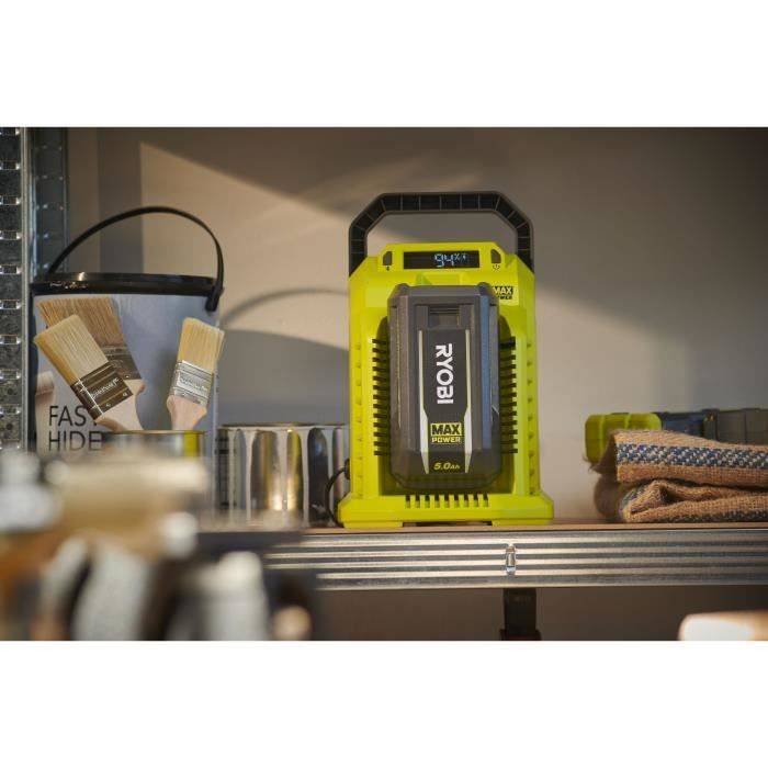 RYOBI 36V Ultra Snelle Lader 10A - Variabele Laadstroom - LCD Scherm-2