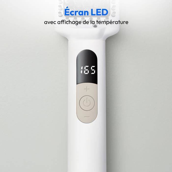 MEDION Verwarmde Borstel - MD19859 - 46 W - 5 Temperatuurinstellingen - 165 tot 210°C - Wit-2