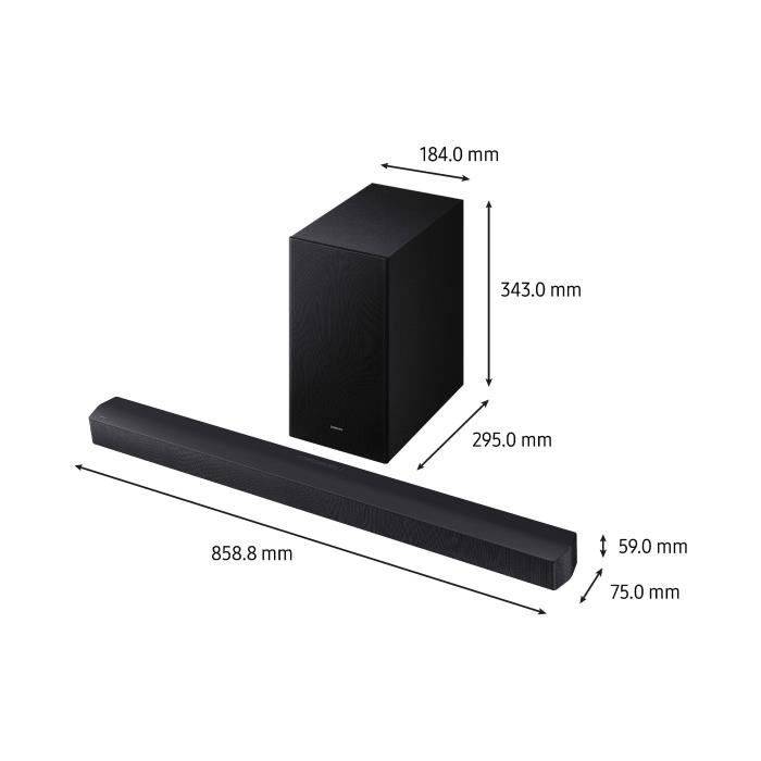 SAMSUNG HW-B66CF - 3.1ch Serie Soundbar - Draadloze Box 6,5'' - Adaptive Sound Lite-4