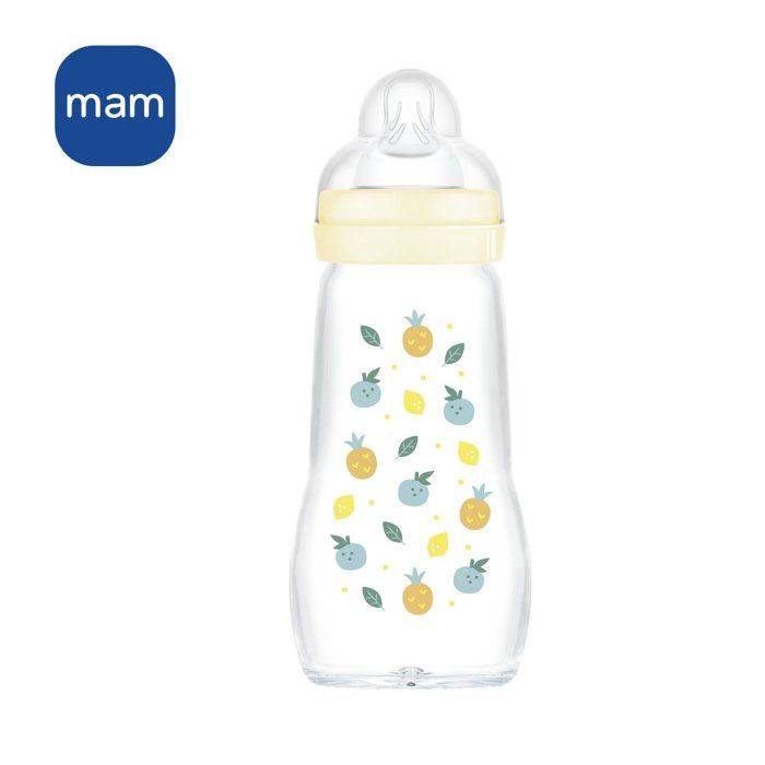 MAM Fles Glas 260 ml Witte Egel - 0 tot 6 Maanden-0