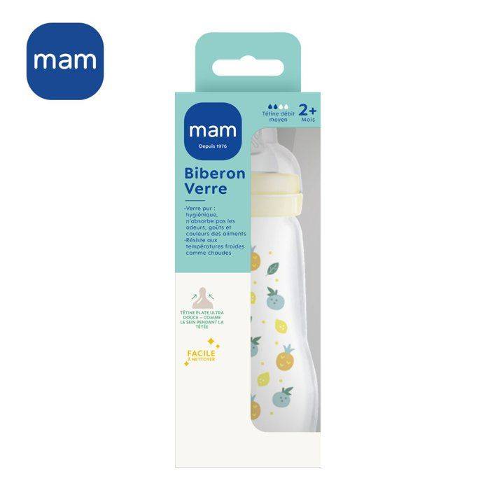 MAM Fles Glas 260 ml Witte Egel - 0 tot 6 Maanden-2