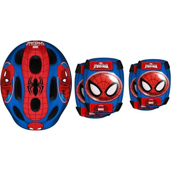 STAMP Helm + Elleboog- en Kniebeschermers - Spider-Man - Verstelbare Maat-1