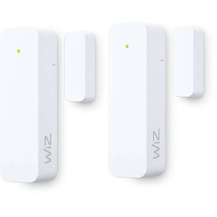 PHILIPS HUE Set van 2 contactsensoren - WIZ - Huisbewaking - Directe meldingen in de WIZ-app-0