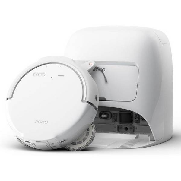 DJI ROMO S - Robotstofzuiger en Mop met Dockingstation - 25.000 Pa - Drone Niveau Detectie - 200 Dagen Onderhoudsvrij