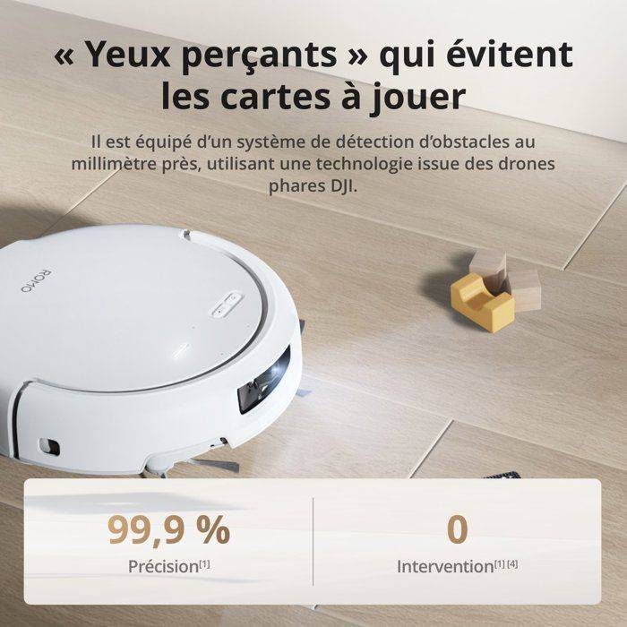 DJI ROMO S - Robotstofzuiger en Mop met Dockingstation - 25.000 Pa - Drone Niveau Detectie - 200 Dagen Onderhoudsvrij-3