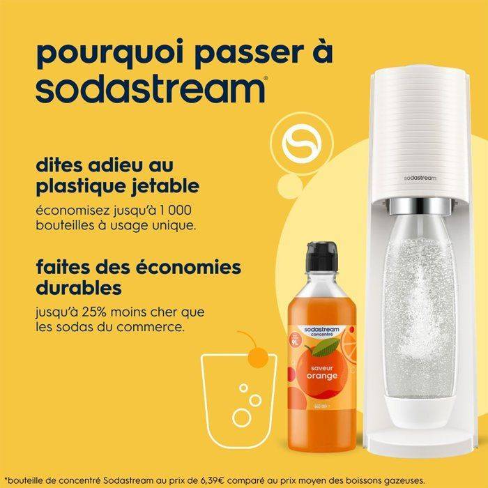 SODASTREAM Soda Maker - TERRA Wit - 2 Vaatwasmachinebestendige Flessen - 1 x 60 L Gas Navulling-4