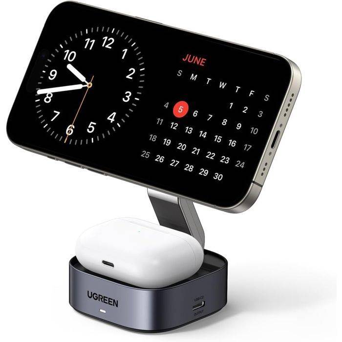 UGREEN 2-in-1 Oplaadstation - Compatibel met MagSafe - 15W-4