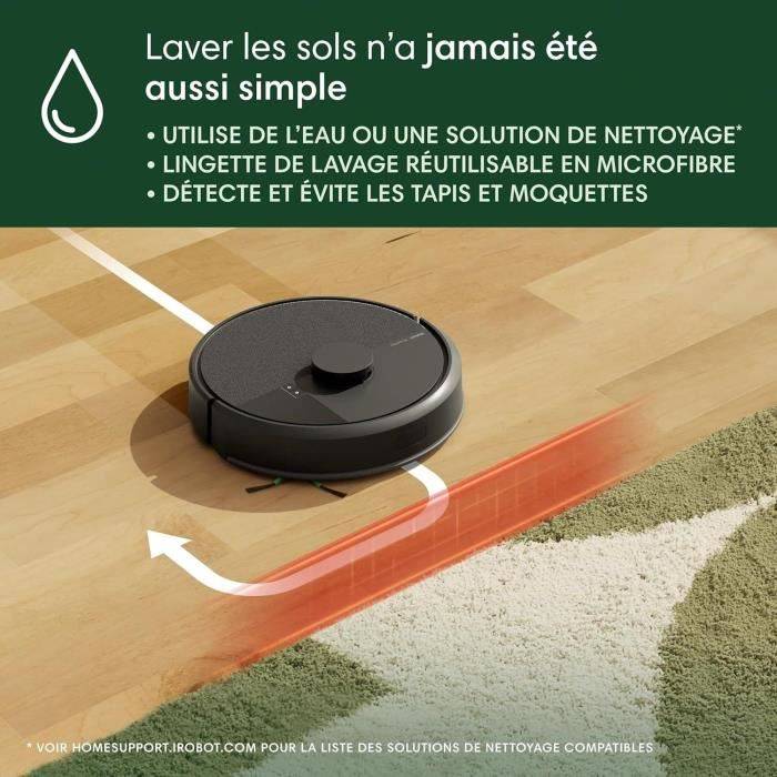 iRobot Roomba 105 Combo - 7000 Pa - 2 uur - LiDAR Navigatie 7KPa-2