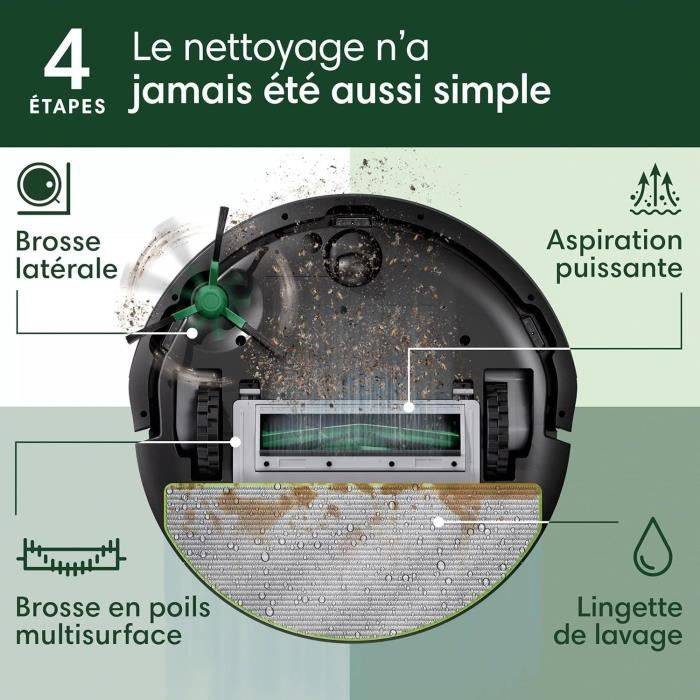 iRobot Roomba 105 Combo - 7000 Pa - 2 uur - LiDAR Navigatie 7KPa-3
