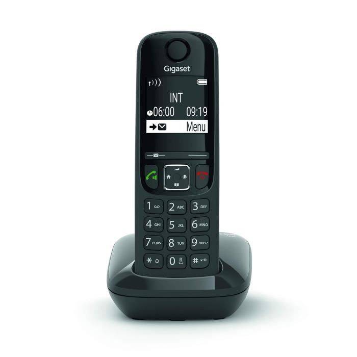GIGASET AS690 Duo Draadloze Telefoon - Zwart - Handsfree Modus, Belblokkering-4