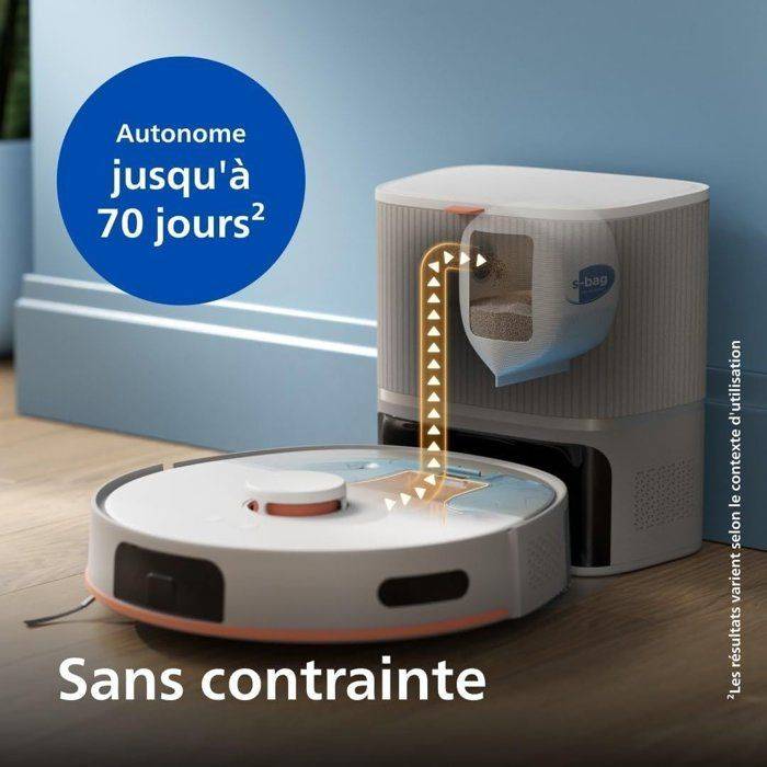 PHILIPS Robotstofzuiger en Mop - 5000 Series - 10.000 Pa - Oplaadstation - XU5100/20 - Beige-4