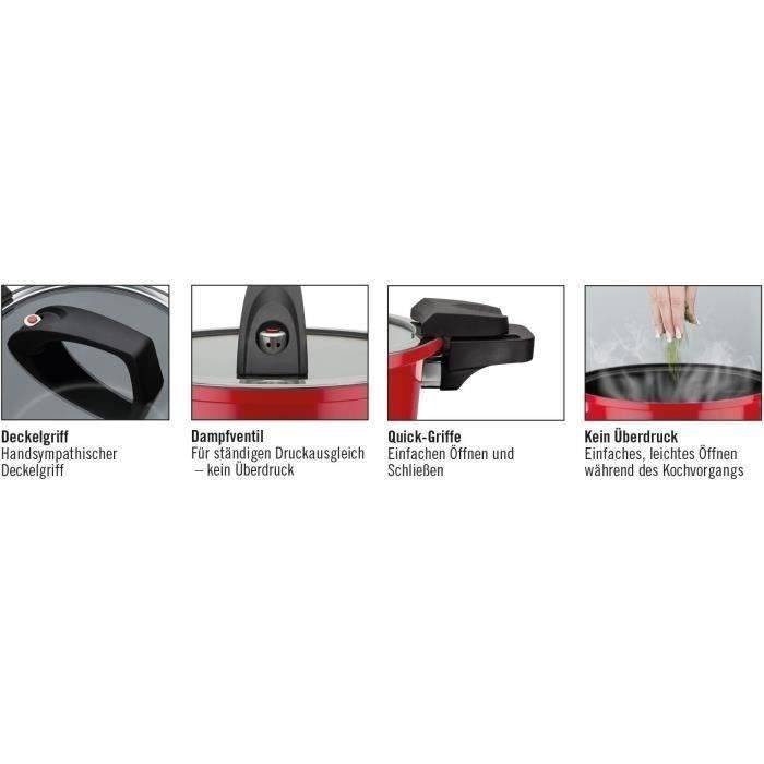 GSW Laagdruk Kookpan - 24 cm - 6 L - Gesmeed Aluminium - Inductie - Rood-1