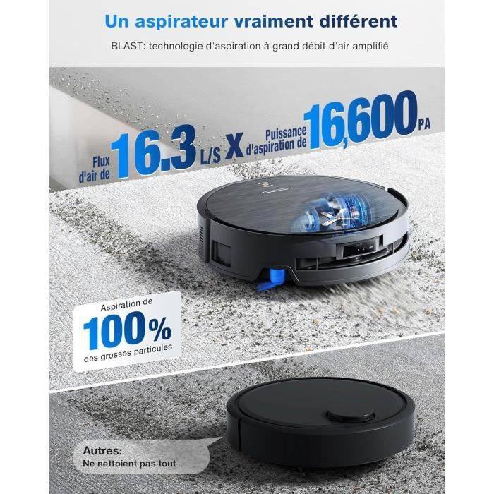ECOVACS DEEBOT X9 PRO OMNI Robotstofzuiger en Mop - 16600 Pa - Ultra-dun - BLAST Technologie - Directe Zelfreiniging 166-1