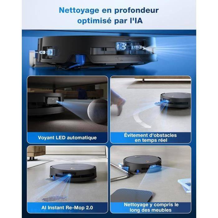 ECOVACS DEEBOT X9 PRO OMNI Robotstofzuiger en Mop - 16600 Pa - Ultra-dun - BLAST Technologie - Directe Zelfreiniging 166-3